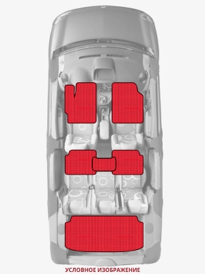 ЭВА коврики «Queen Lux» комплект для Honda Civic Hybrid (1G)